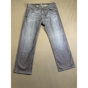 7 For All Mankind Austyn Jeans Men's Size 34 Straight Relaxed Casual Made In USA